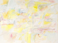 "VII", opera di David Ronce in stile espressionista astratto, realizzata con pastelli a olio e acrilico