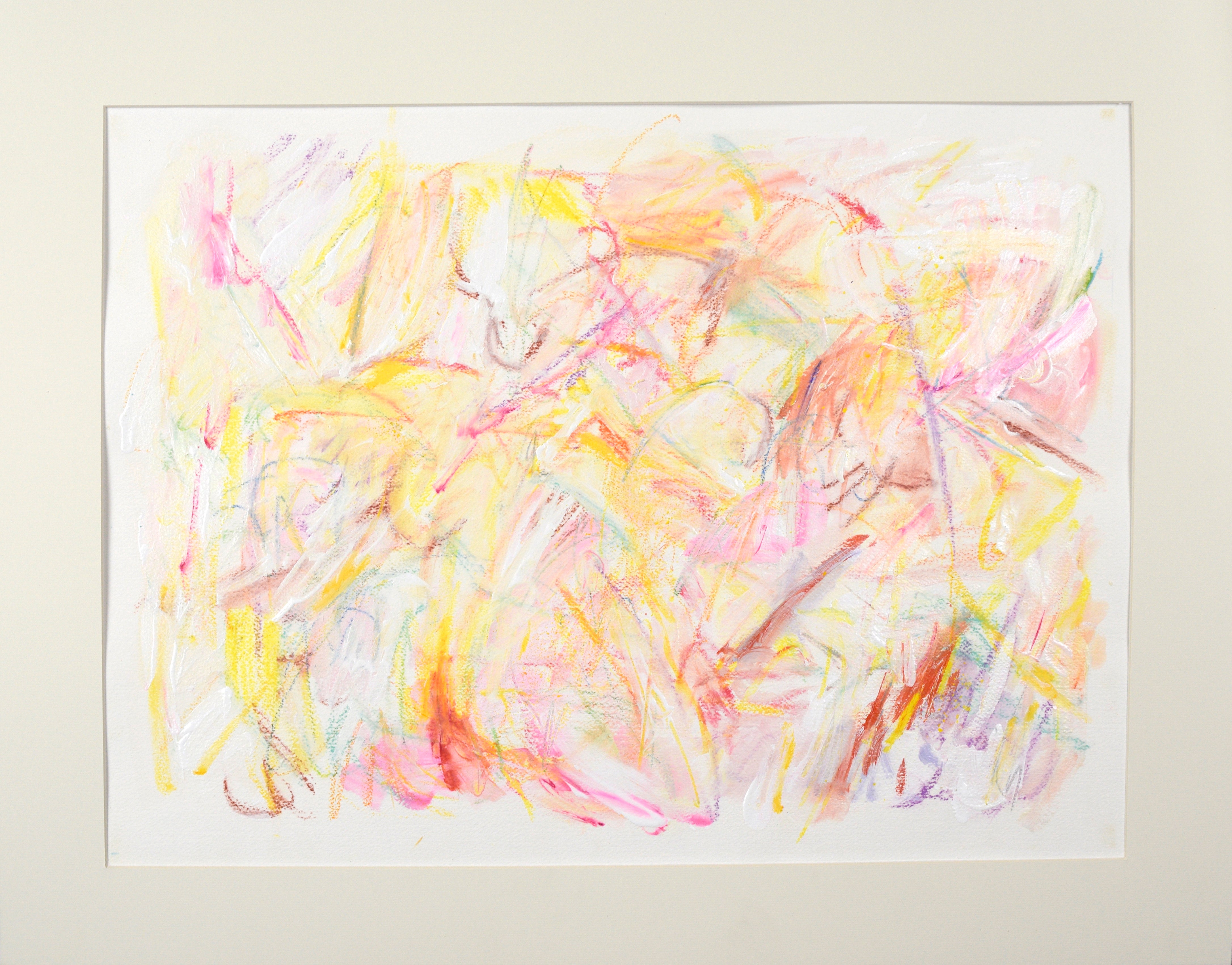 Abstract Expressionist Oil Crayon "Rigoletto Schiudete", Original Work by David Ronce

Engaging and energetic piece by David Ronce (American 20th/21st Century. The piece features a high-energy density of overlapping, rhythmic curves and sweeping