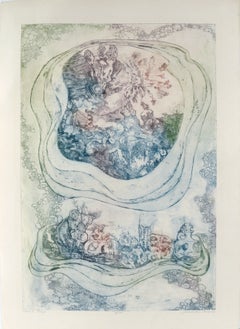 "Coral Reef" Limited Edition Realistic Multi Color Etching, Signed 14/100