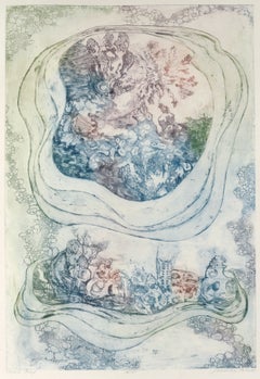 "Coral Reef" Limited Edition Realistic Multi Color Etching, Signed 14/100