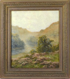 Late 19th Century French Plein Air Landscape - Heath and Stream
