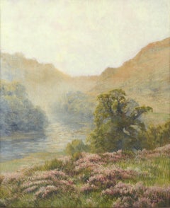 Late 19th Century French Plein Air Landscape - Heath and Stream