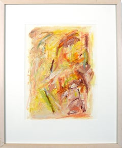 1990s Abstract Expressionist Acrylic Painting, Original Signed Work