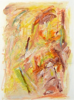 1990s Abstract Expressionist Acrylic Painting, Original Signed Work