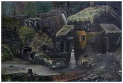 Late 19th Century Yosemite, El Capitan with Mill Landscape