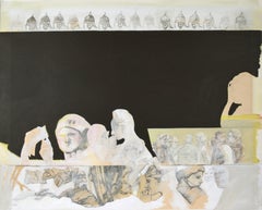 "The Void" - Composizione astratta figurativa realizzata con guazzo, acrilico e matita