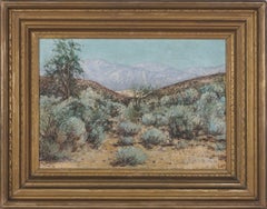 Post War Impasto Southern California High Desert and San Gabriel Mountains
