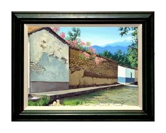 Vintage Springtime in the Village, El Salvador Landscape