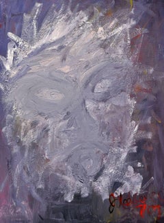 Figure in Purple Abstract