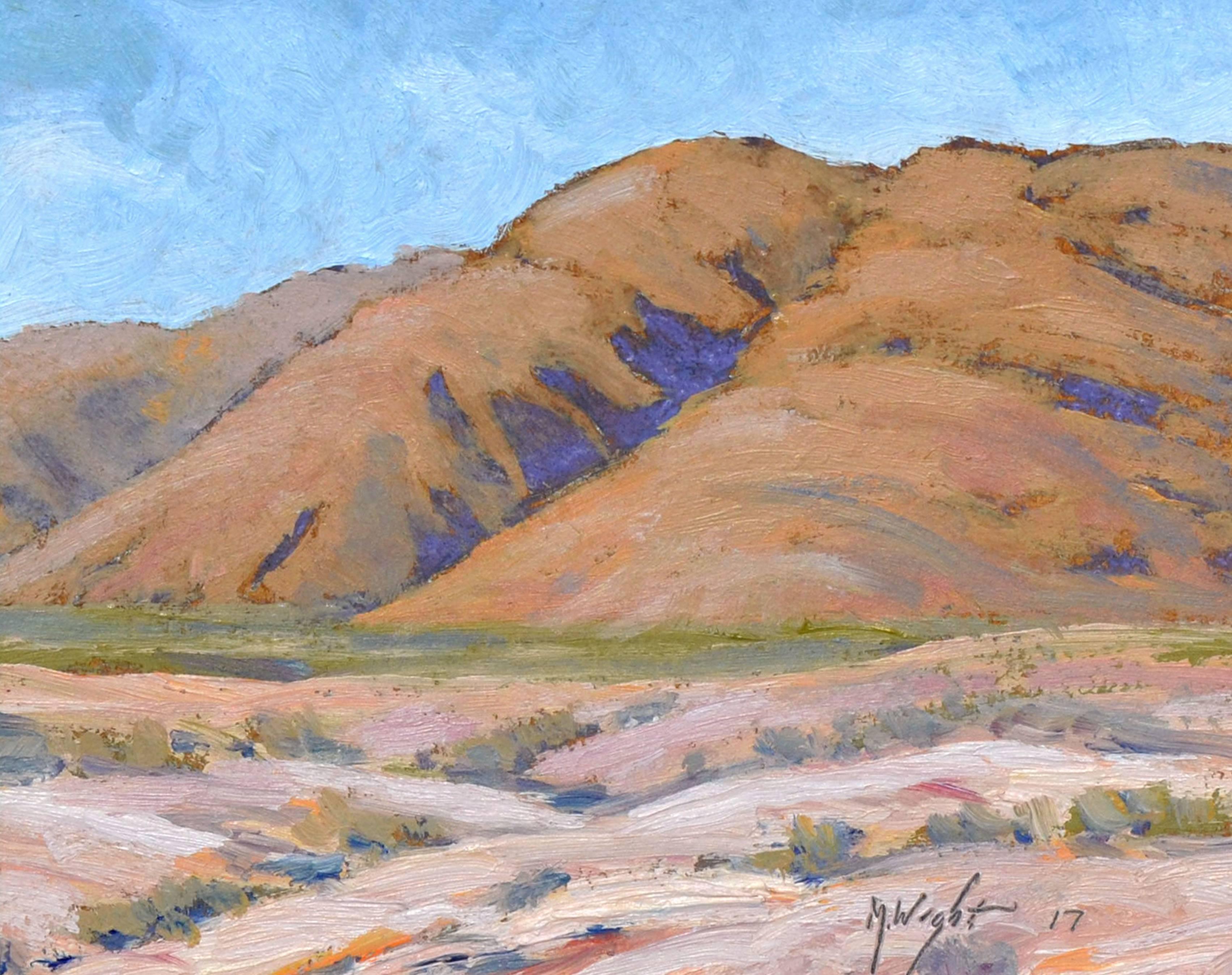 Desert Mountains Landscape - Painting by Michael Wright