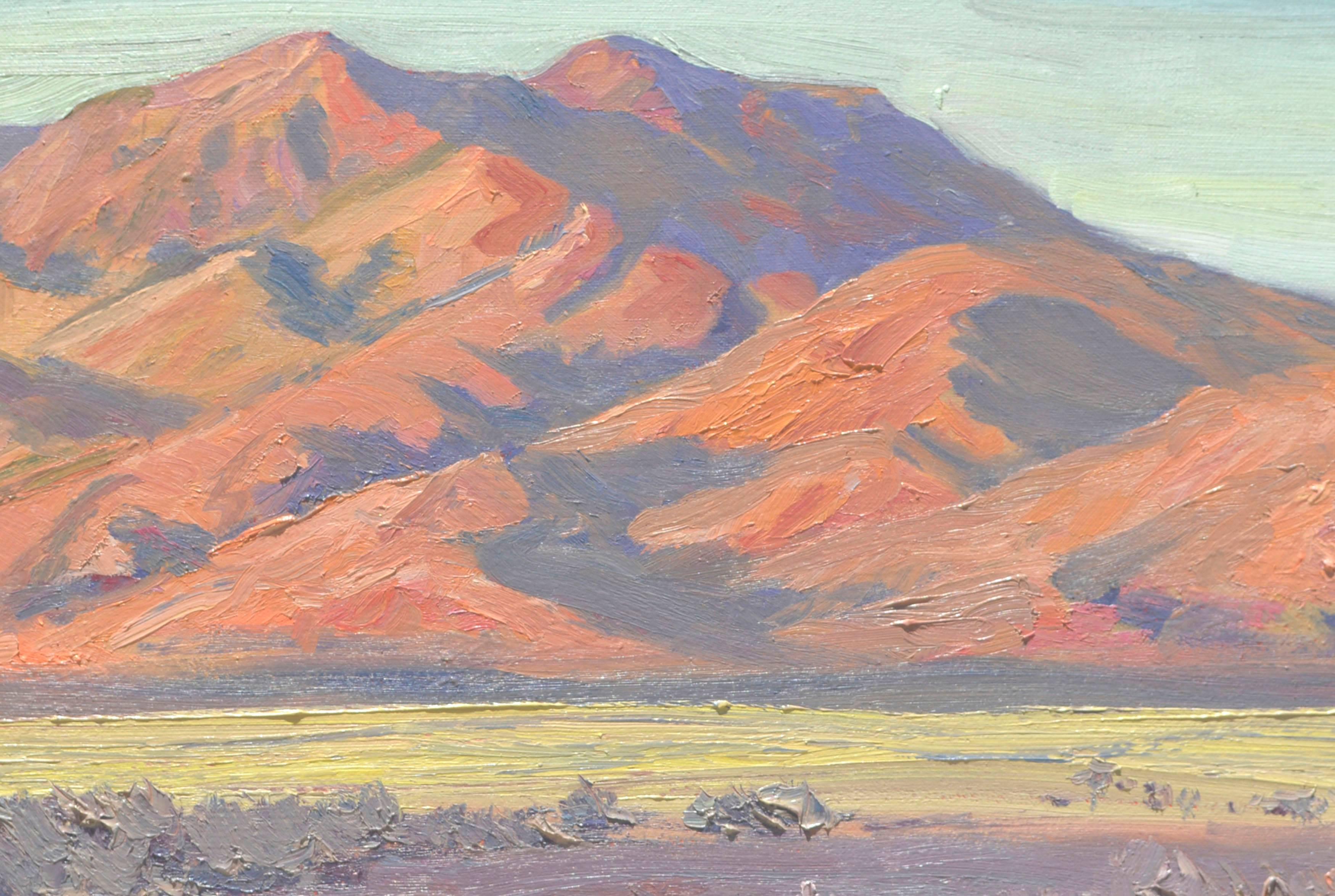 Desert Foothills Landschaft – Painting von Mike Wright