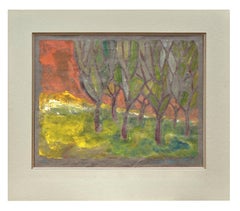 Mid Century Landscape -- Edge of The Forest