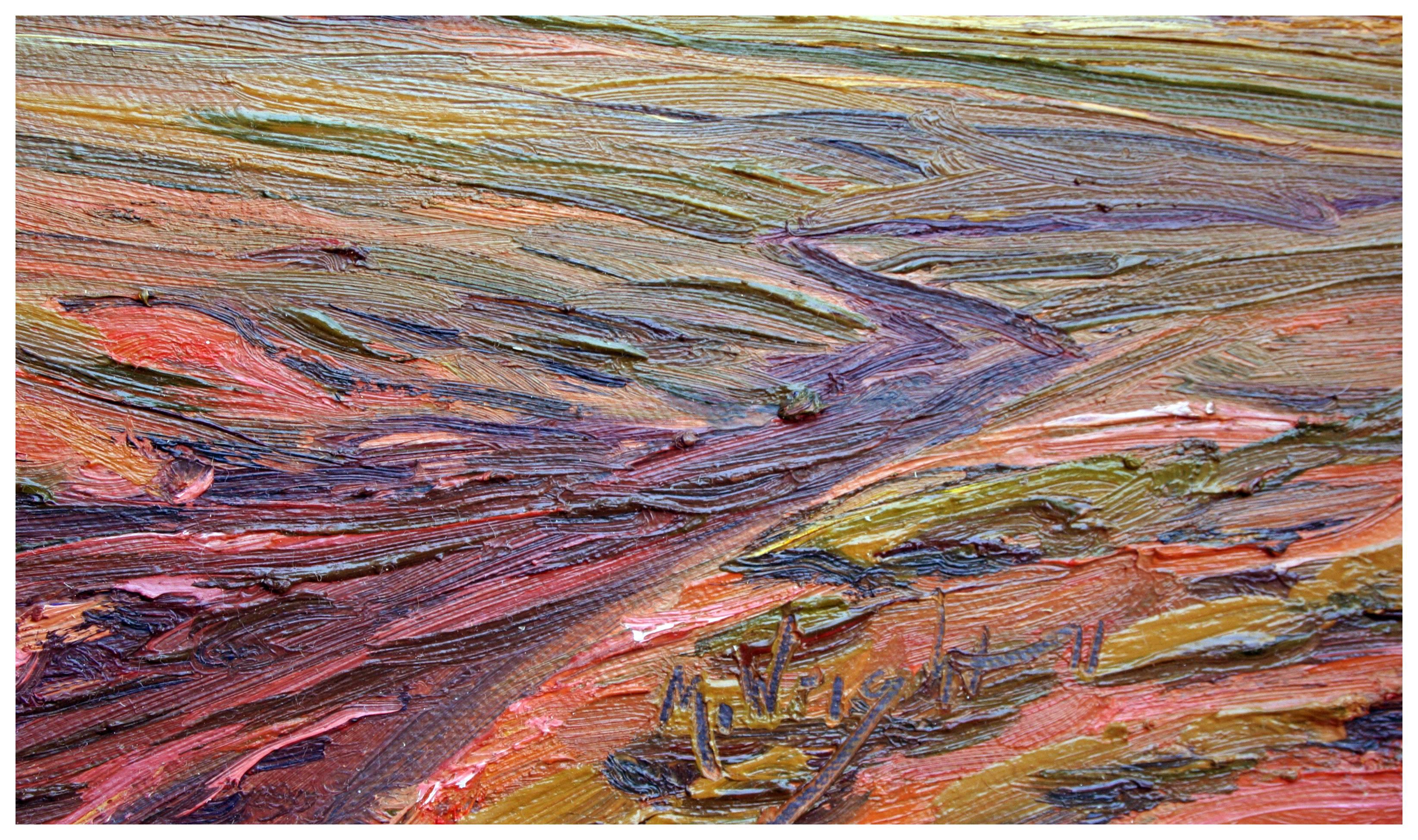 Verdant Fields - American Impressionist Painting by Mike Wright