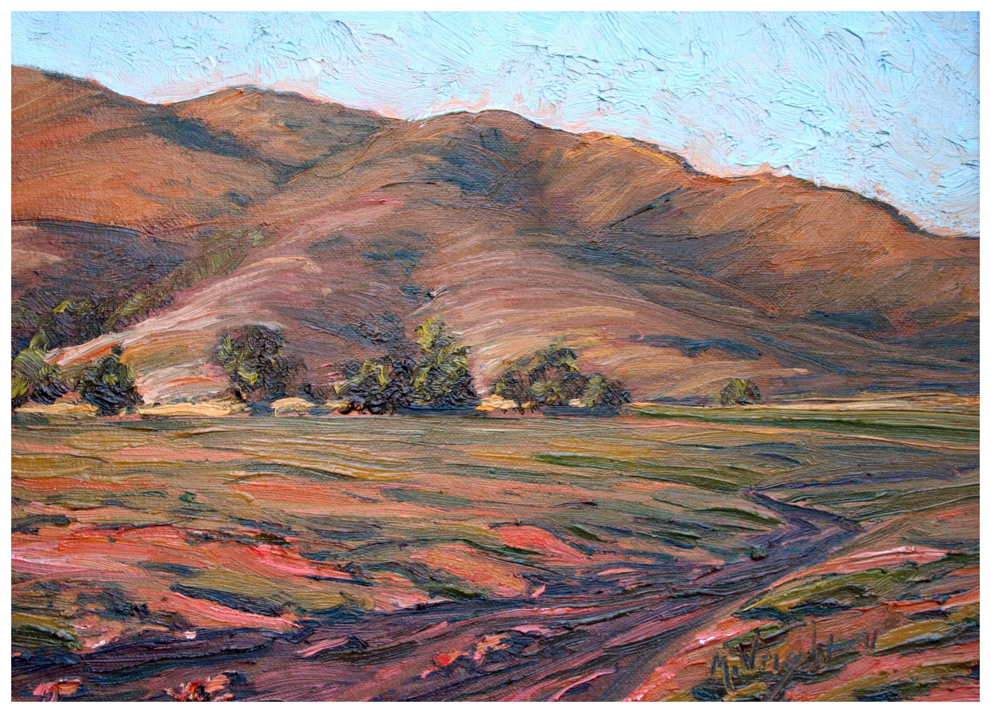Verdant Fields - Painting by Mike Wright
