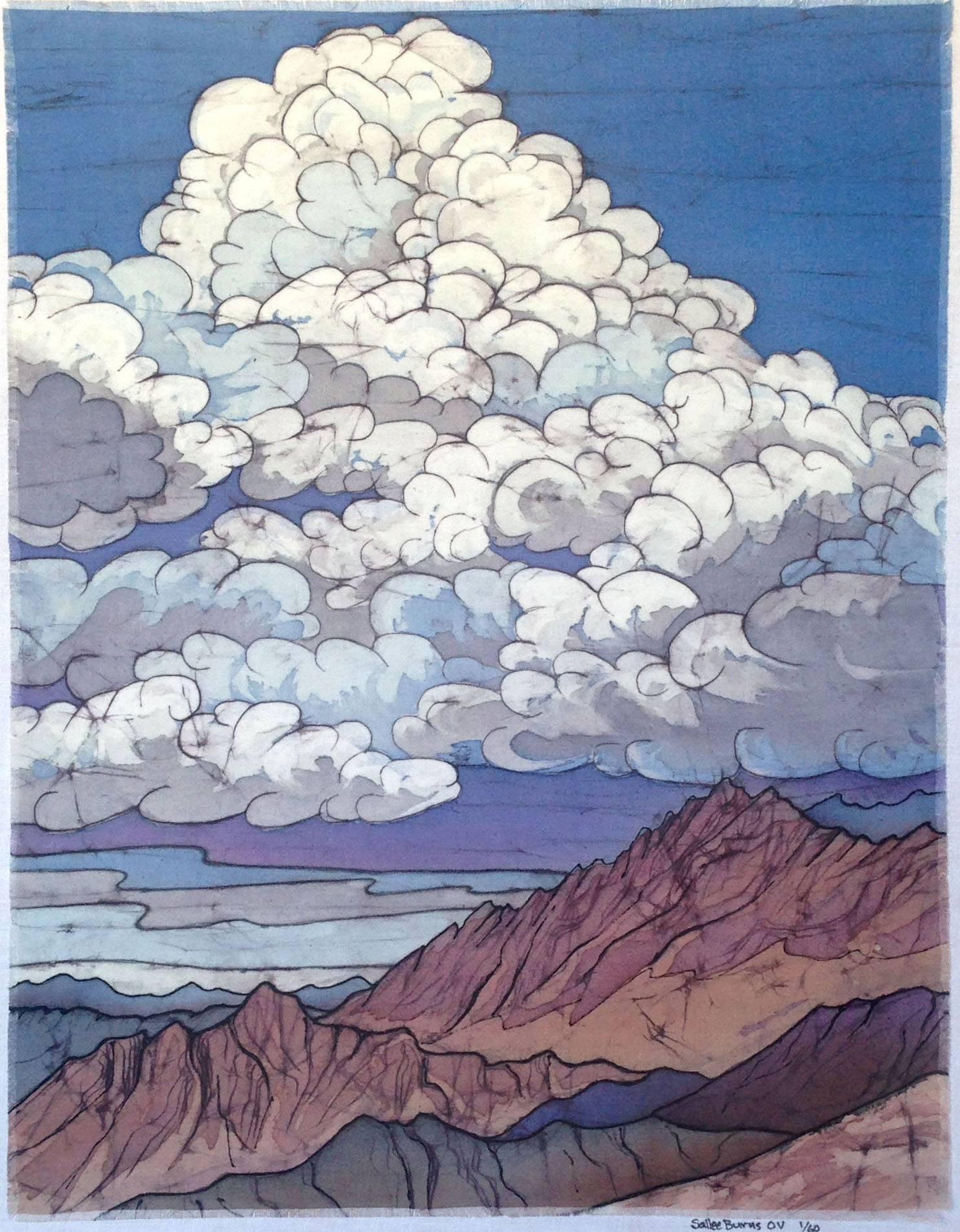 Clouds Over the Mountains Landscape - Print by Sallee Burns