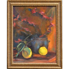 Lemon and Orchid Still Life 8
