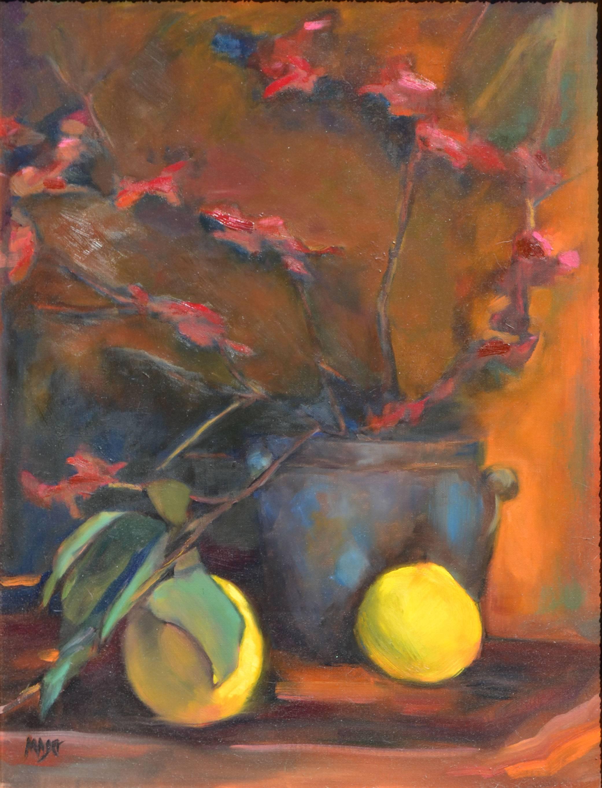 Lemon and Orchid Still Life - Maier 1