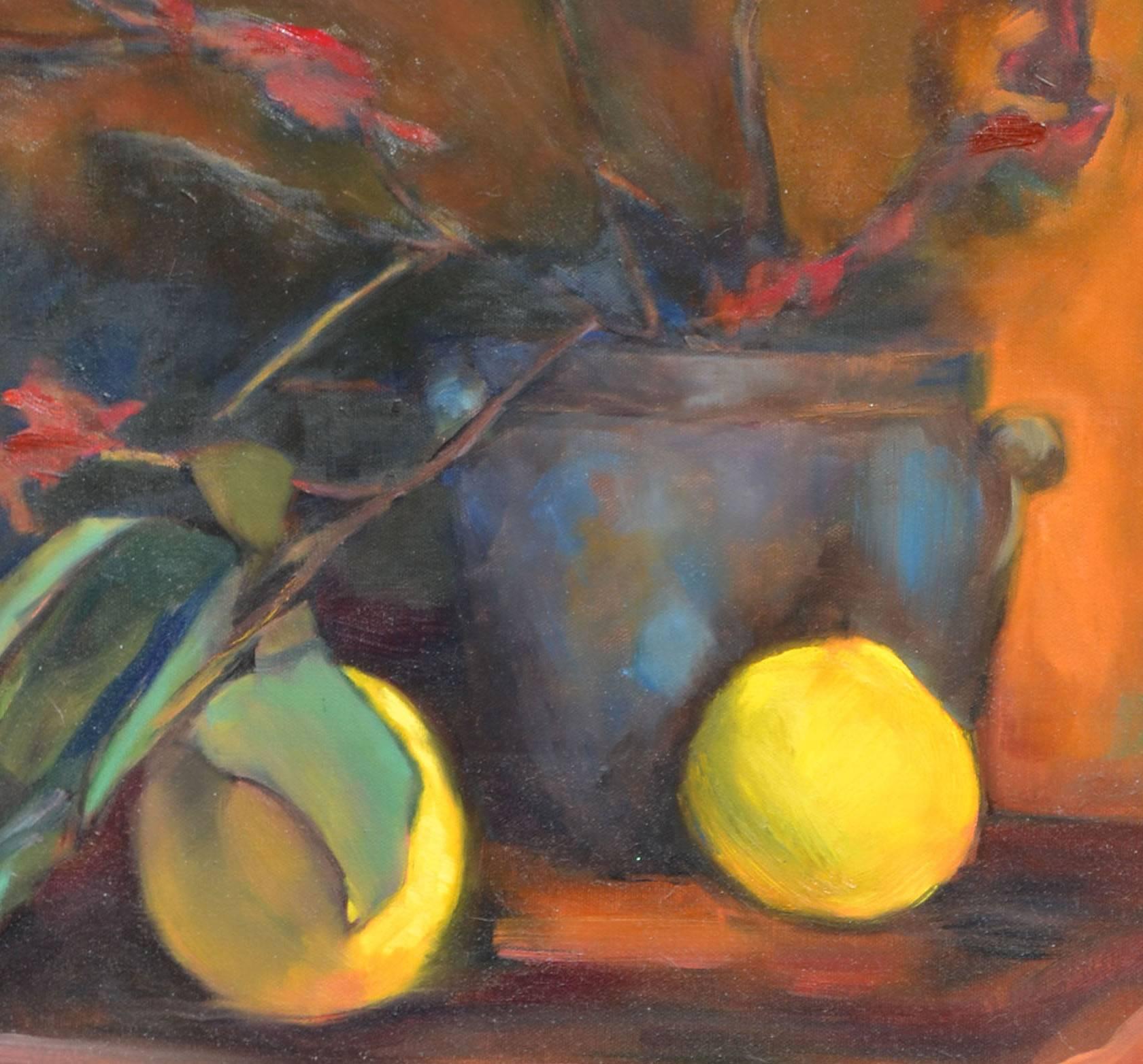 Lemon and Orchid Still Life - Maier 2