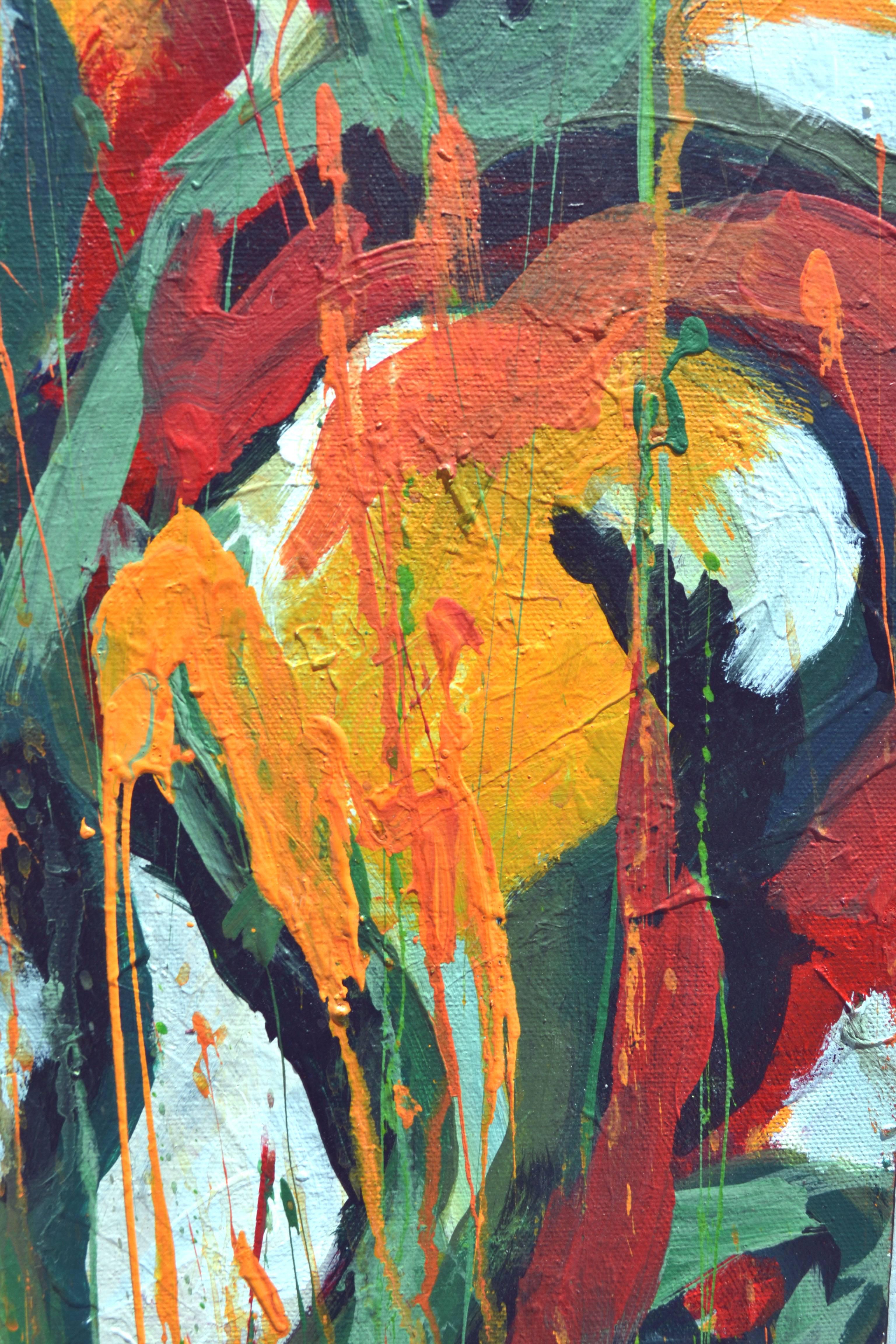 Le début du matin - Layton - Marron Abstract Painting par Unknown