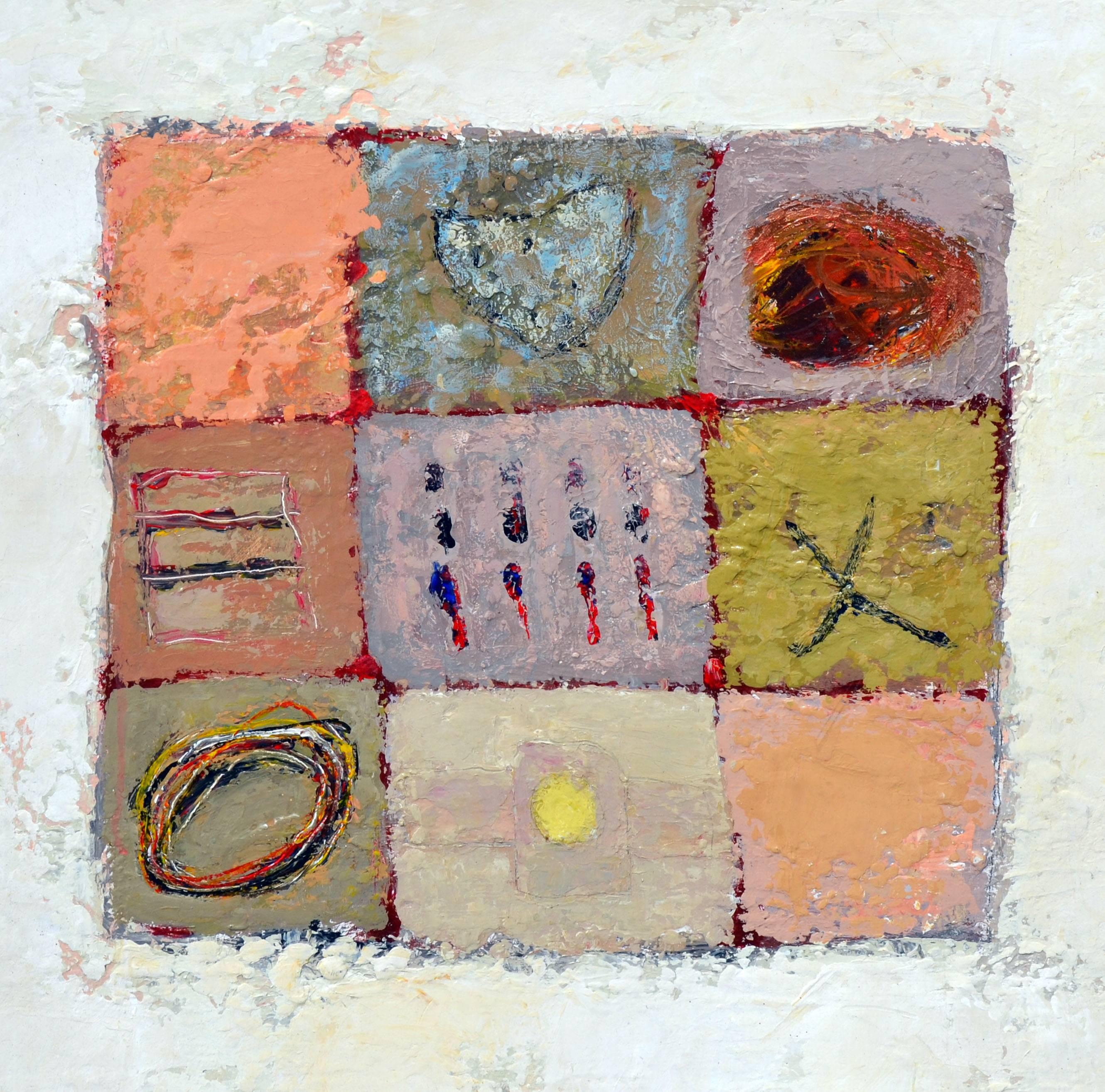 Patches Abstract  - Painting by Kathryn Stowell