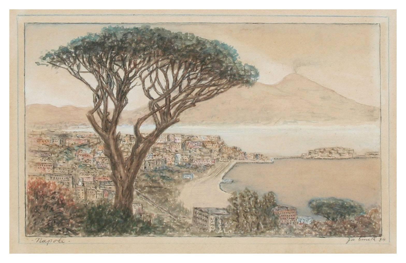 Naples, 1934 - Painting by Joseph Lindon Smith