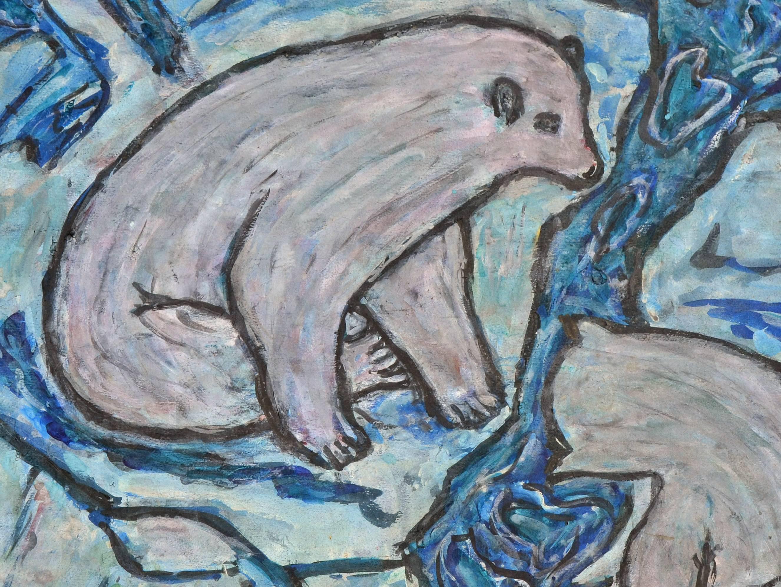 Polar Bears - Painting by Honora Berg