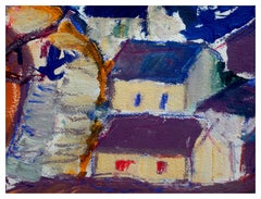 1980's Abstract Expressionist Pacific Grove Landscape