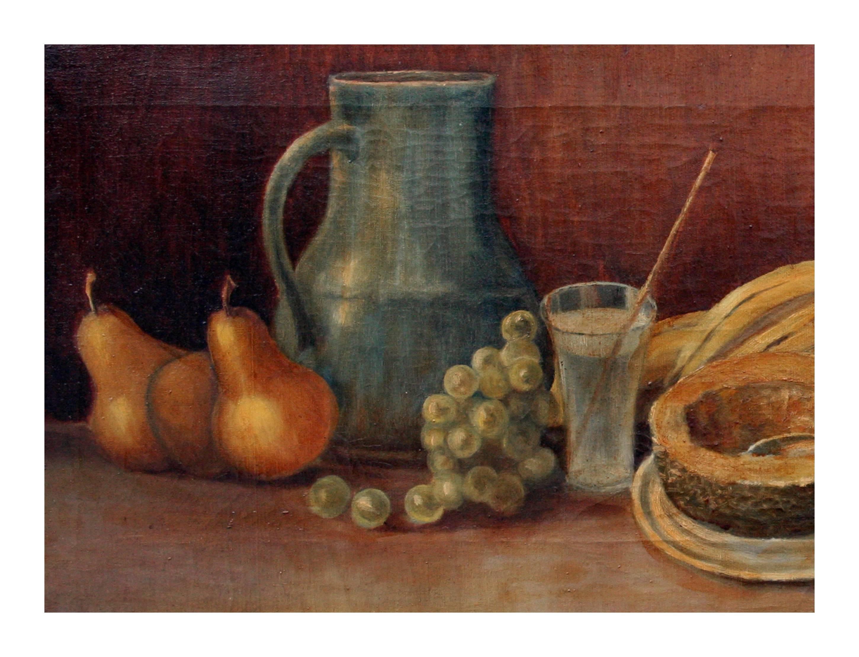 Ample Fruit Still Life - Painting by Harry L. Forbes