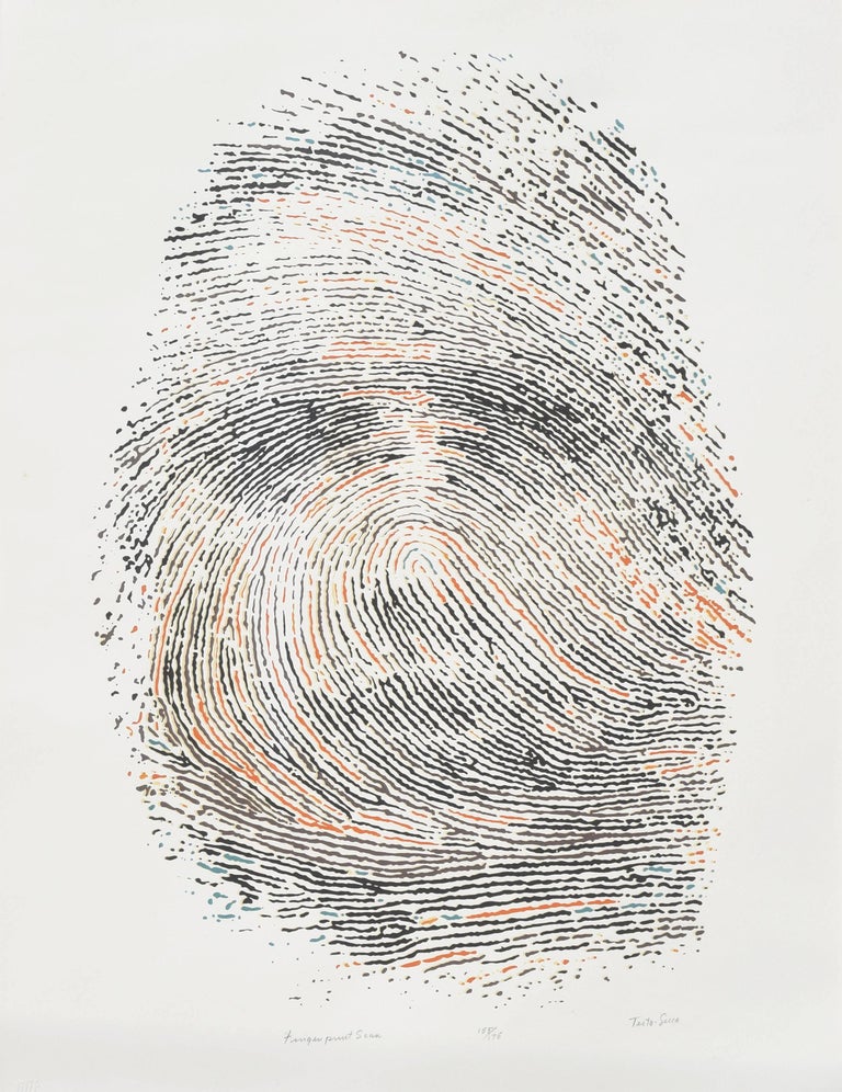 Fingerprint Face Abstract  - Print by Joe Testa-Secca