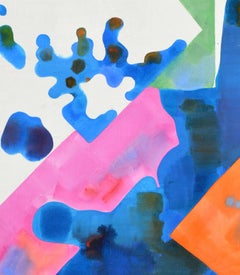 San Francisco Salt Ponds II, Large Scale Modern Geometric Abstract Landscape