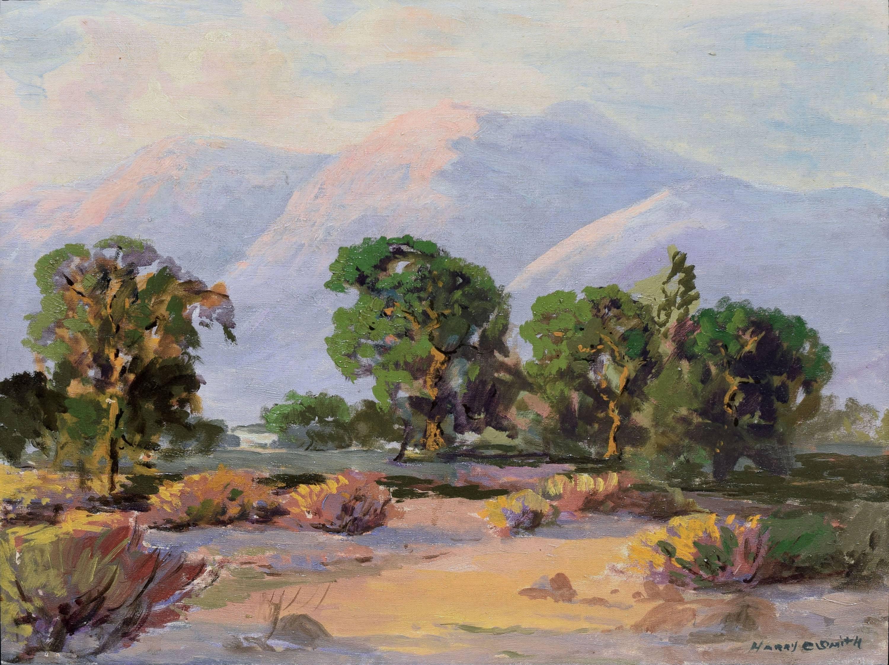 Pasadena San Gabriel Mountains  - Painting by Harry Craig Smith