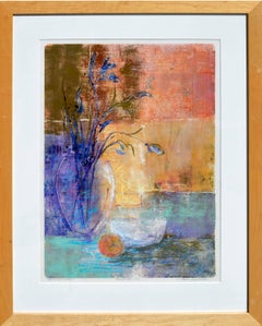 Used "Moving Still Life " Abstract Still-Life Monotype