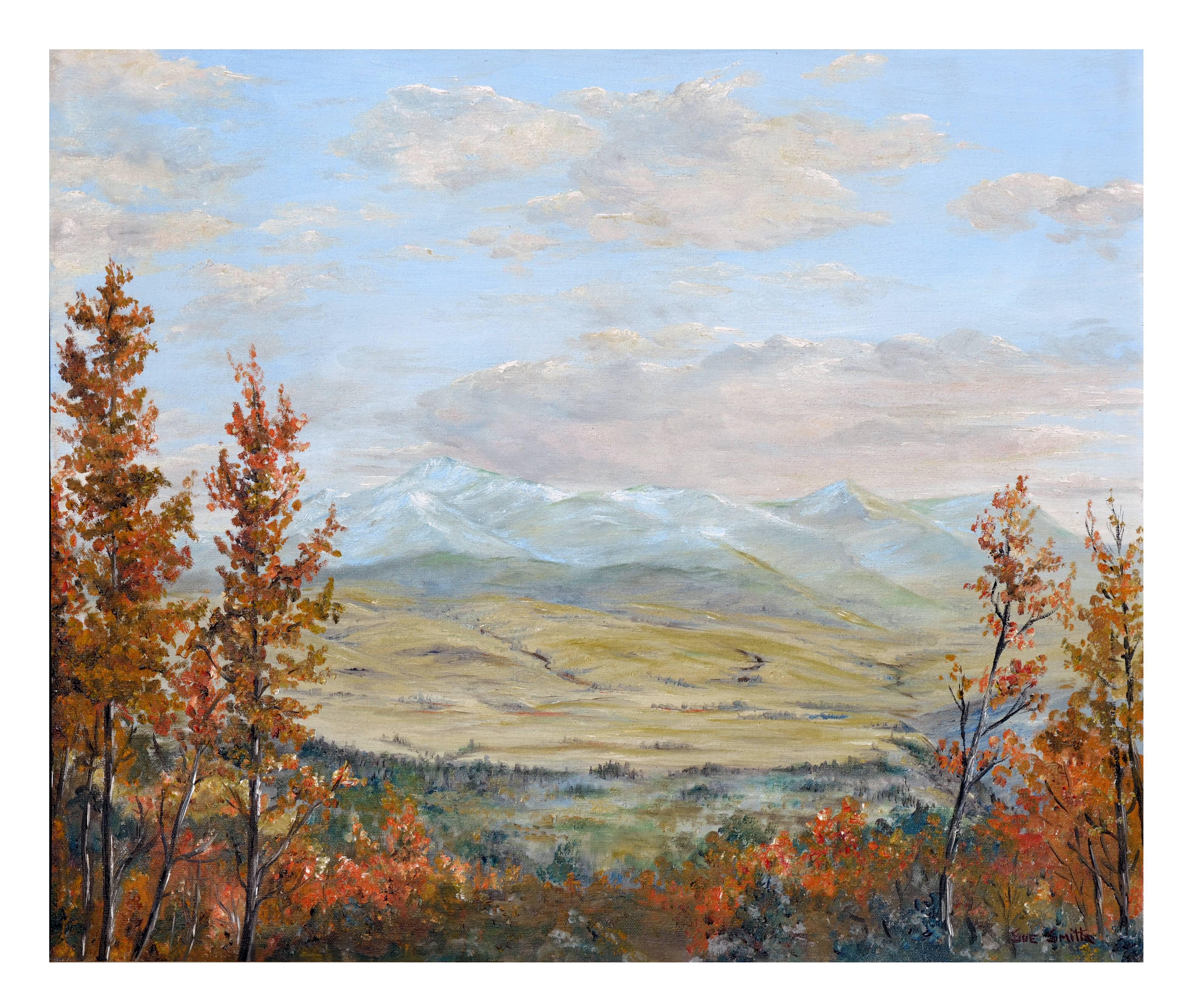 The Lookout - Autumnal California Landscape  - Painting by Sue Smith