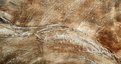 Abstract Earth Tone Textured Square Landscape