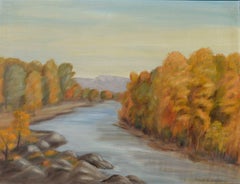 Treis d'automne - Paysage du milieu du siècle dernier