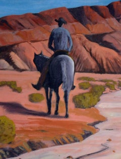 Desert Rider, Arizona Figurative Landscape