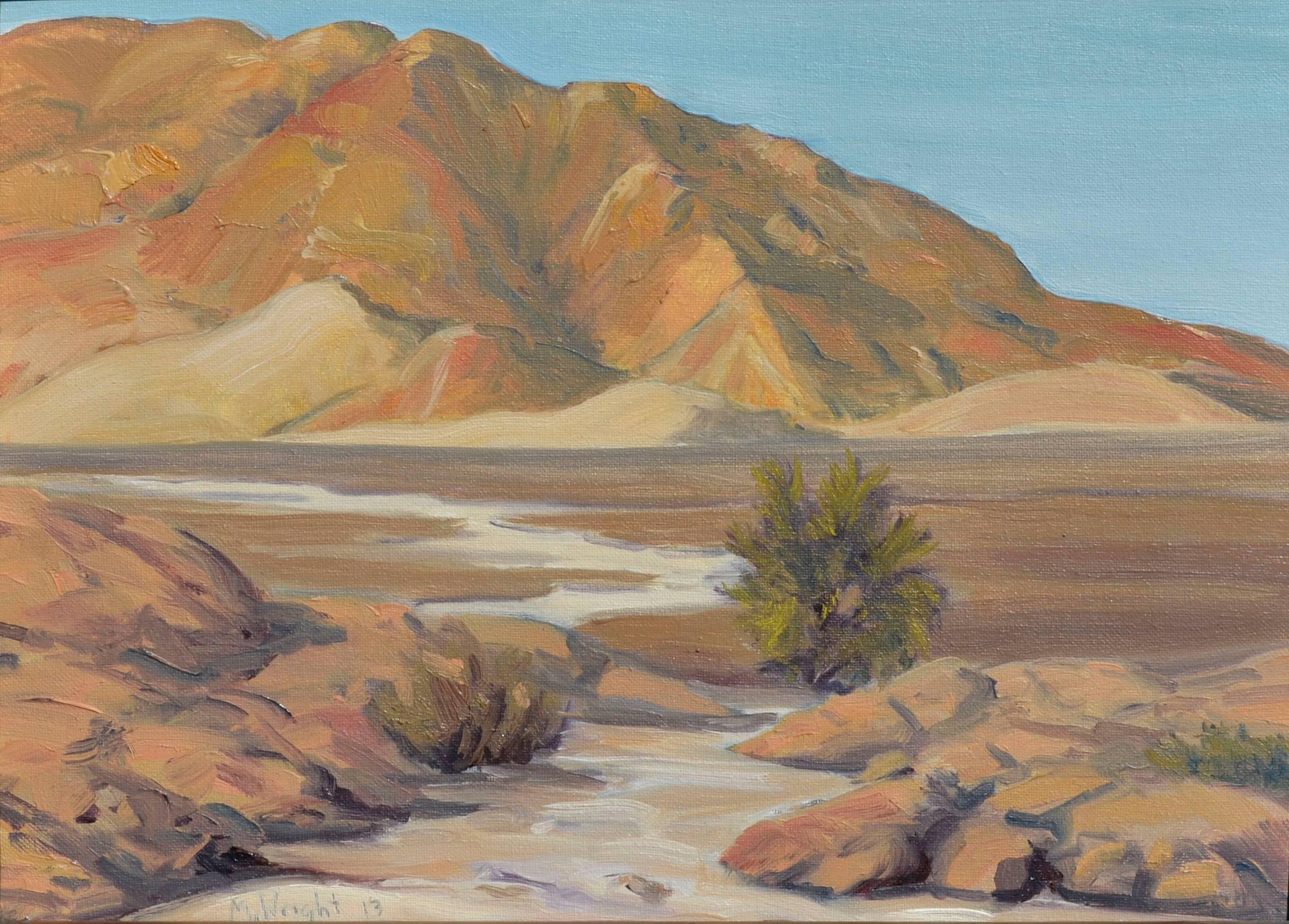 Paysage du désert de la vallée de la Panamint - Painting de Mike Wright