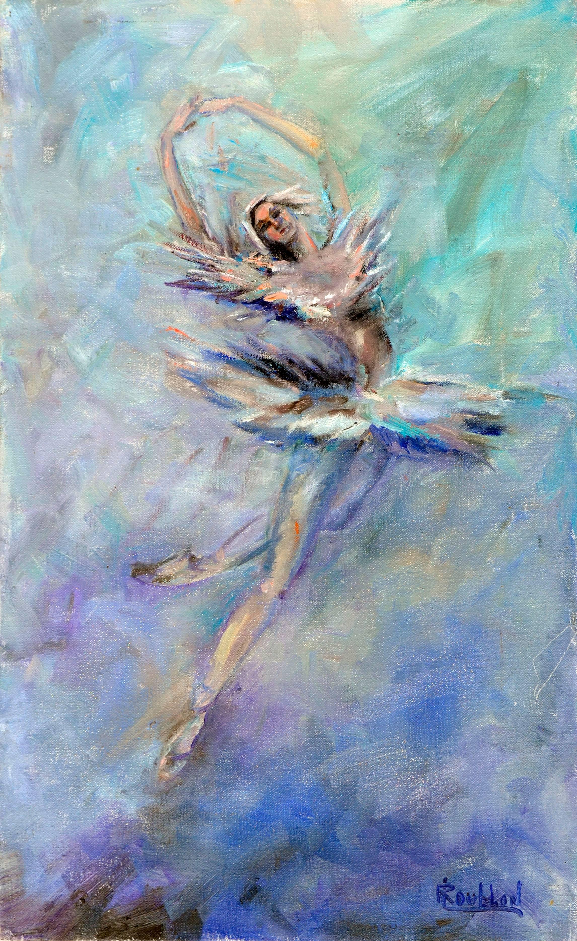 Irina Belotelkin Roublon Figurative Painting - The Ballerina by and as Irina Belotelkin