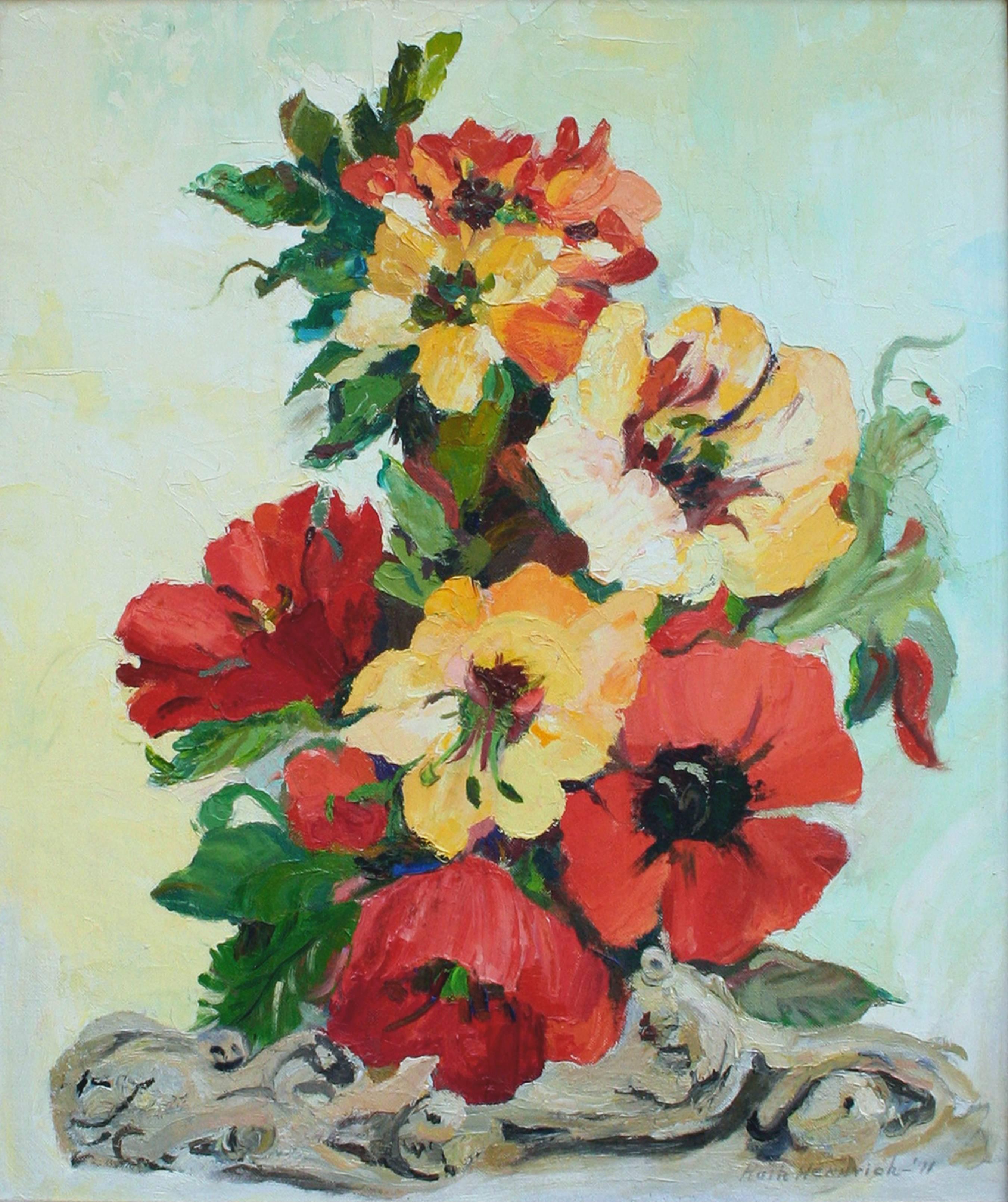 Poppy Still Life - Painting by Ruth Hennrick 