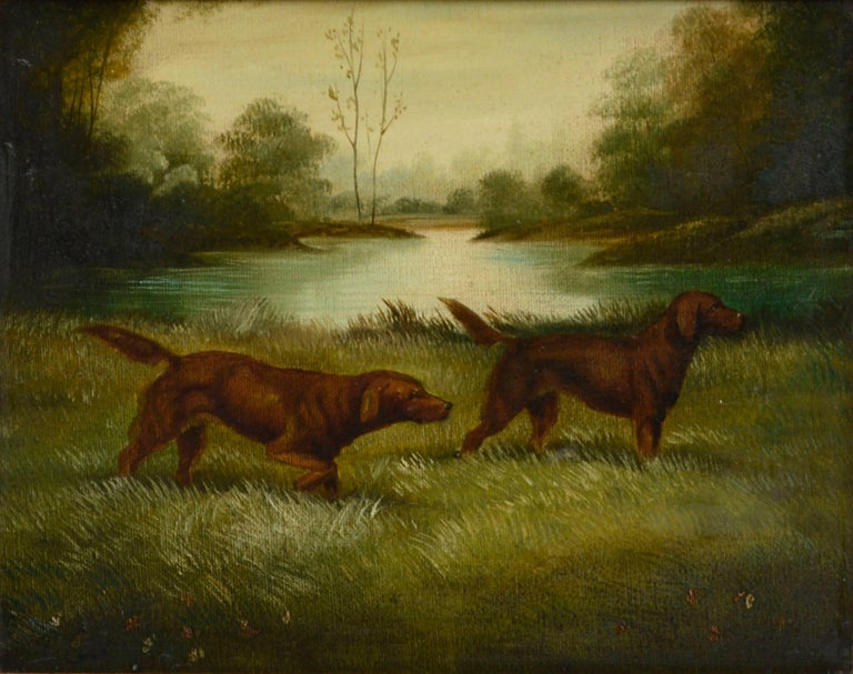 Thomas Carr Irish Setters on Point at 1stDibs tom carr artist