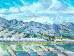 Almond Blossoms and Snow