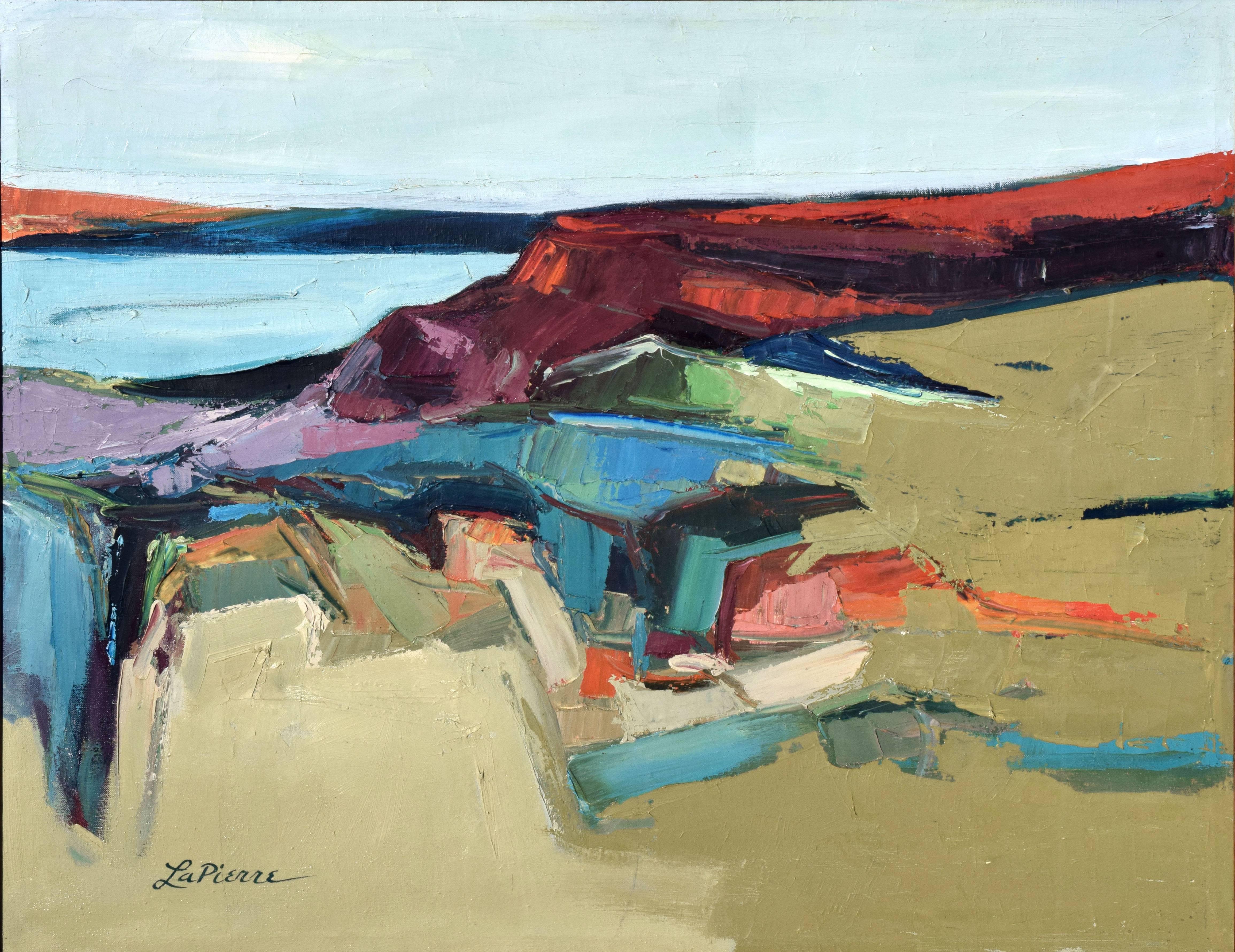 Below Big Sur 1967 - Painting by John LaPierre