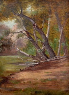 1890's Creek at Santa Barbara in the style of Henry Chapman Ford