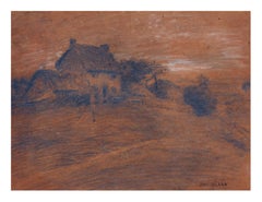 Twilight at Amberley:: England:: Landschaft des späten 19. Jahrhunderts