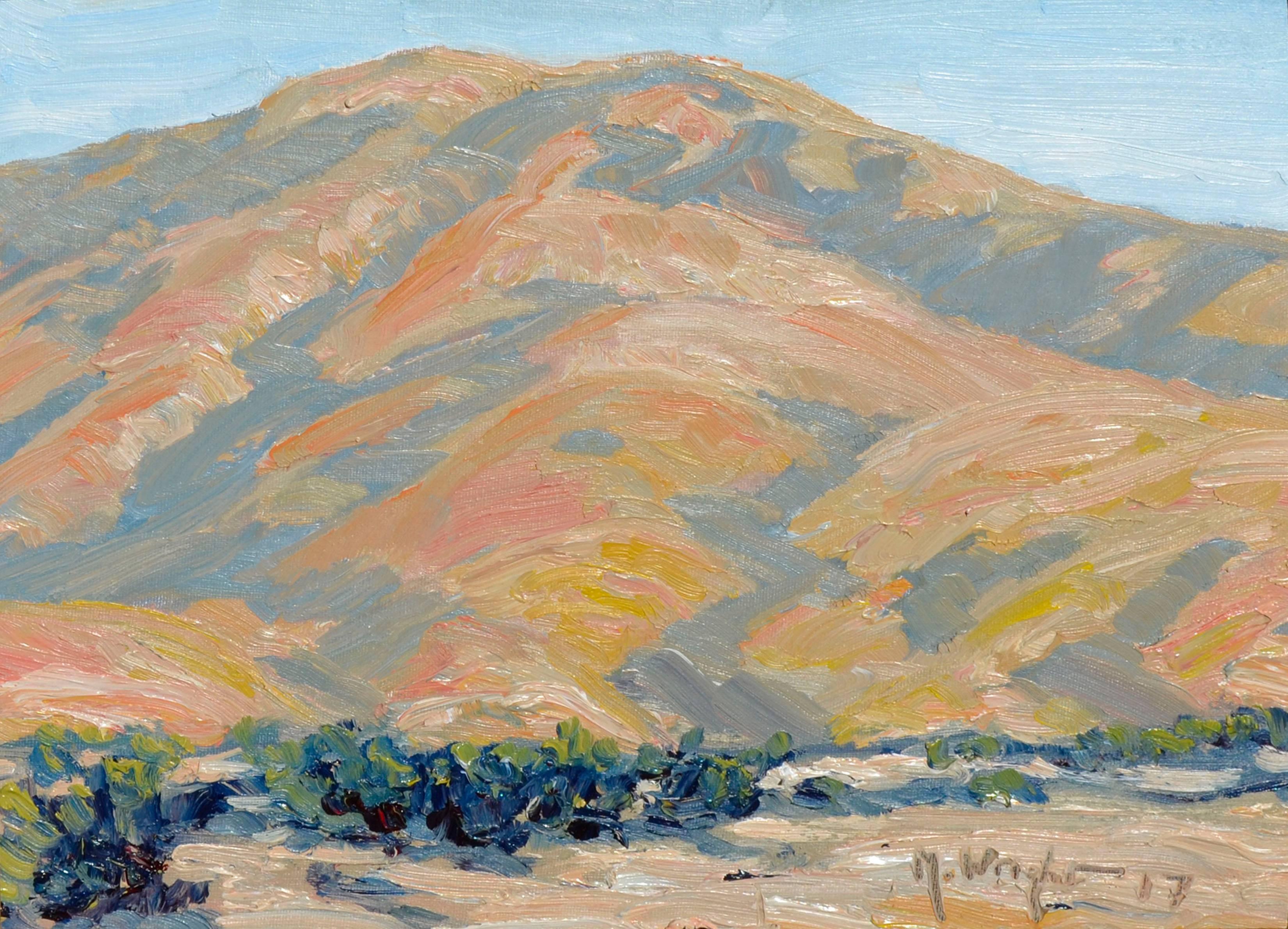 South of San Luis Obispo, California Landscape  - Painting by Mike Wright