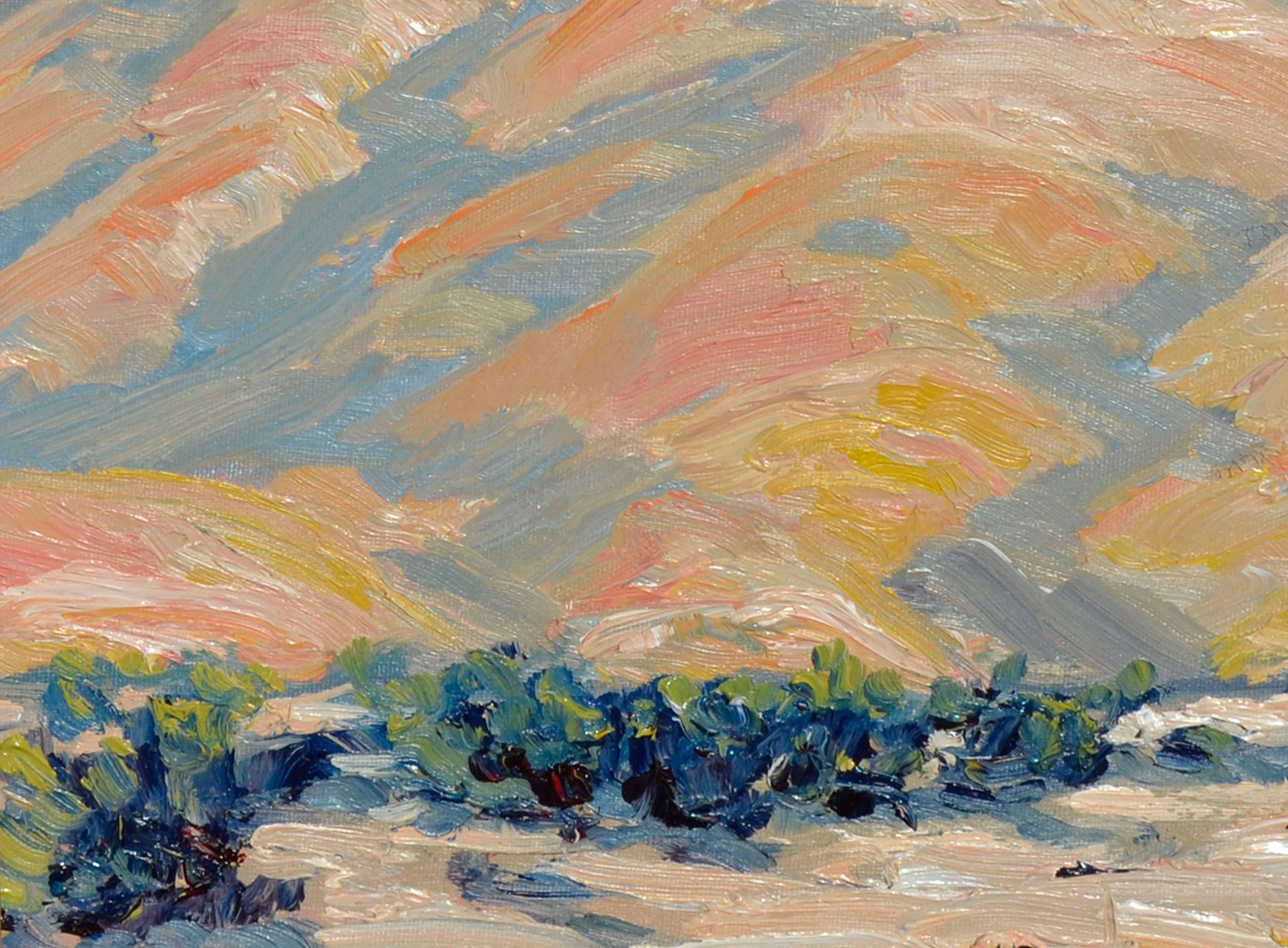 Südlich von San Luis Obispo, Kalifornien Landschaft  (Amerikanischer Impressionismus), Painting, von Mike Wright