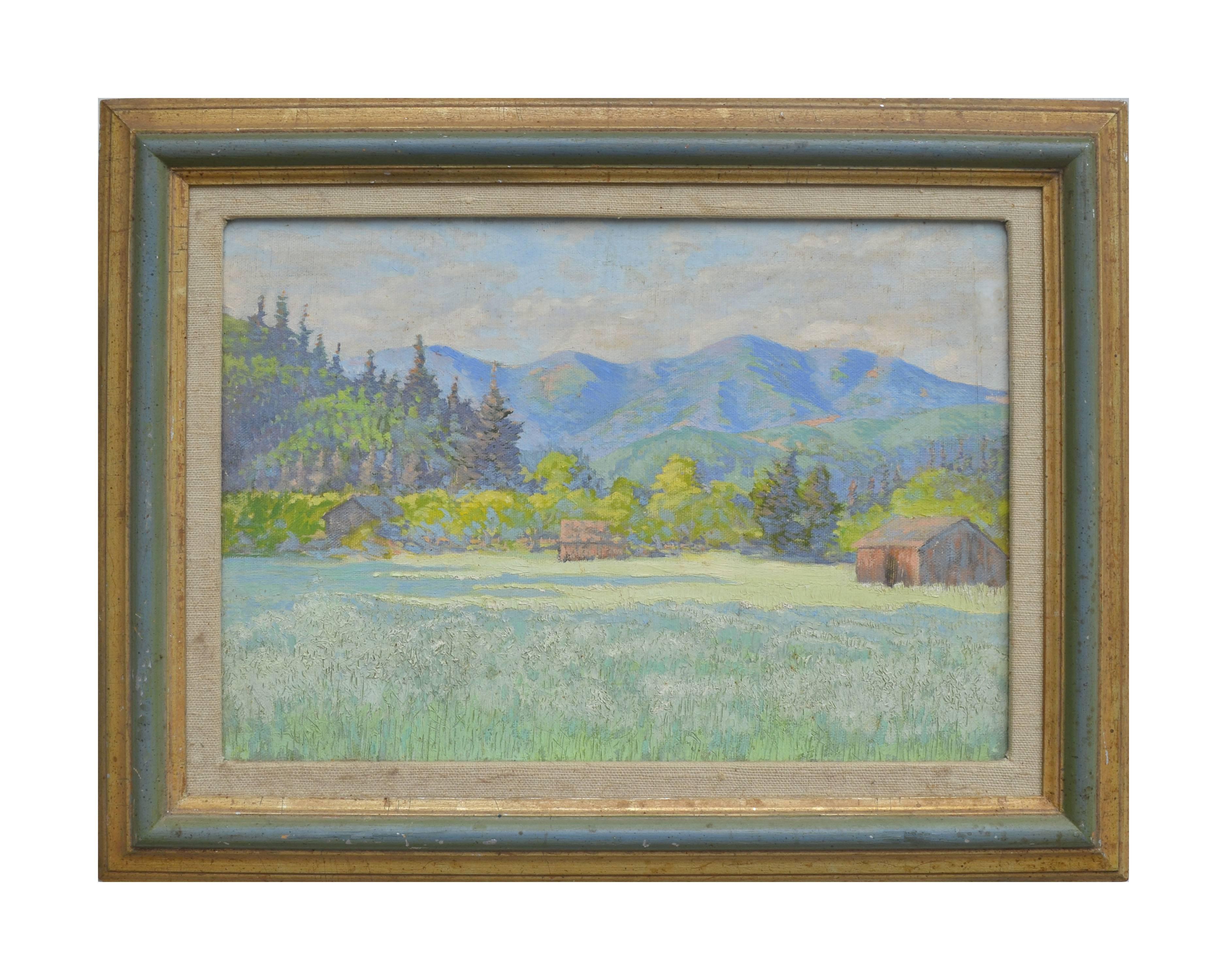 Unknown Landscape Painting - California Foothills in Spring