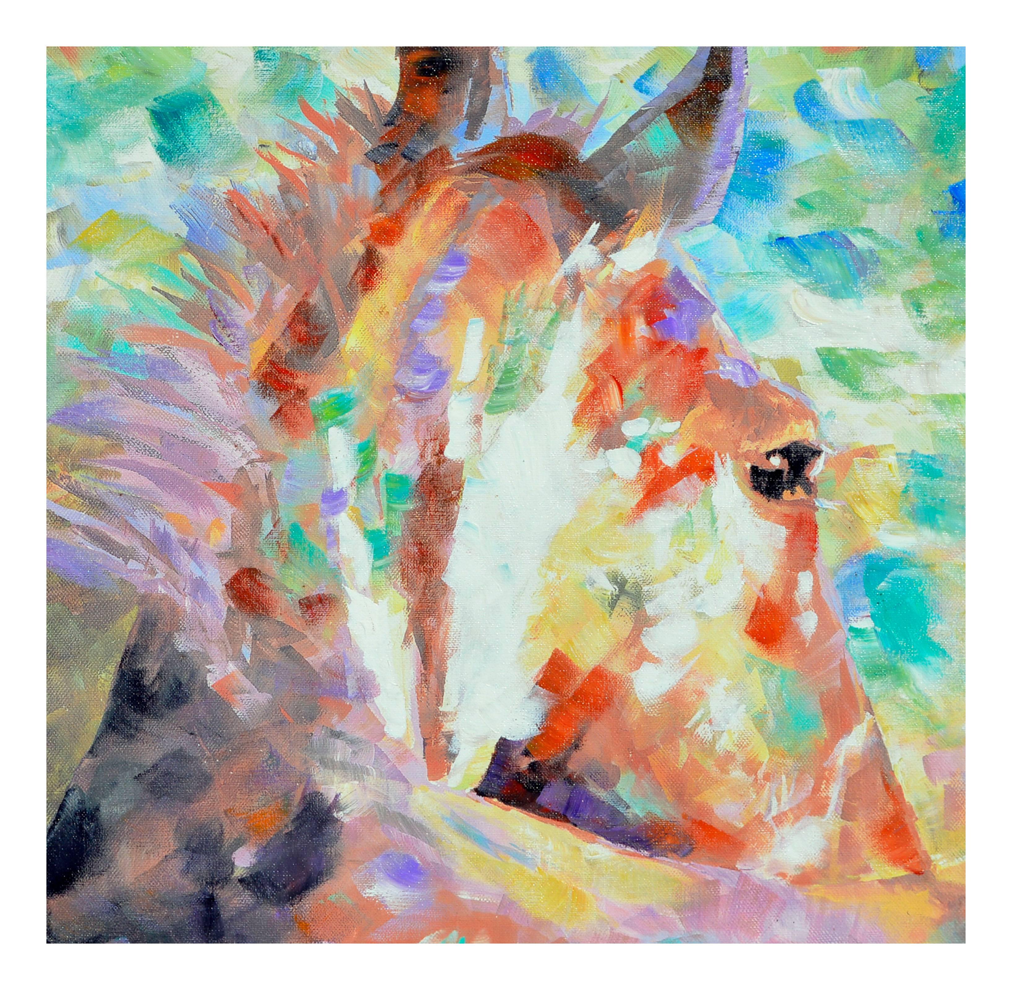 Horse Portrait - Painting by Valerie Hinz