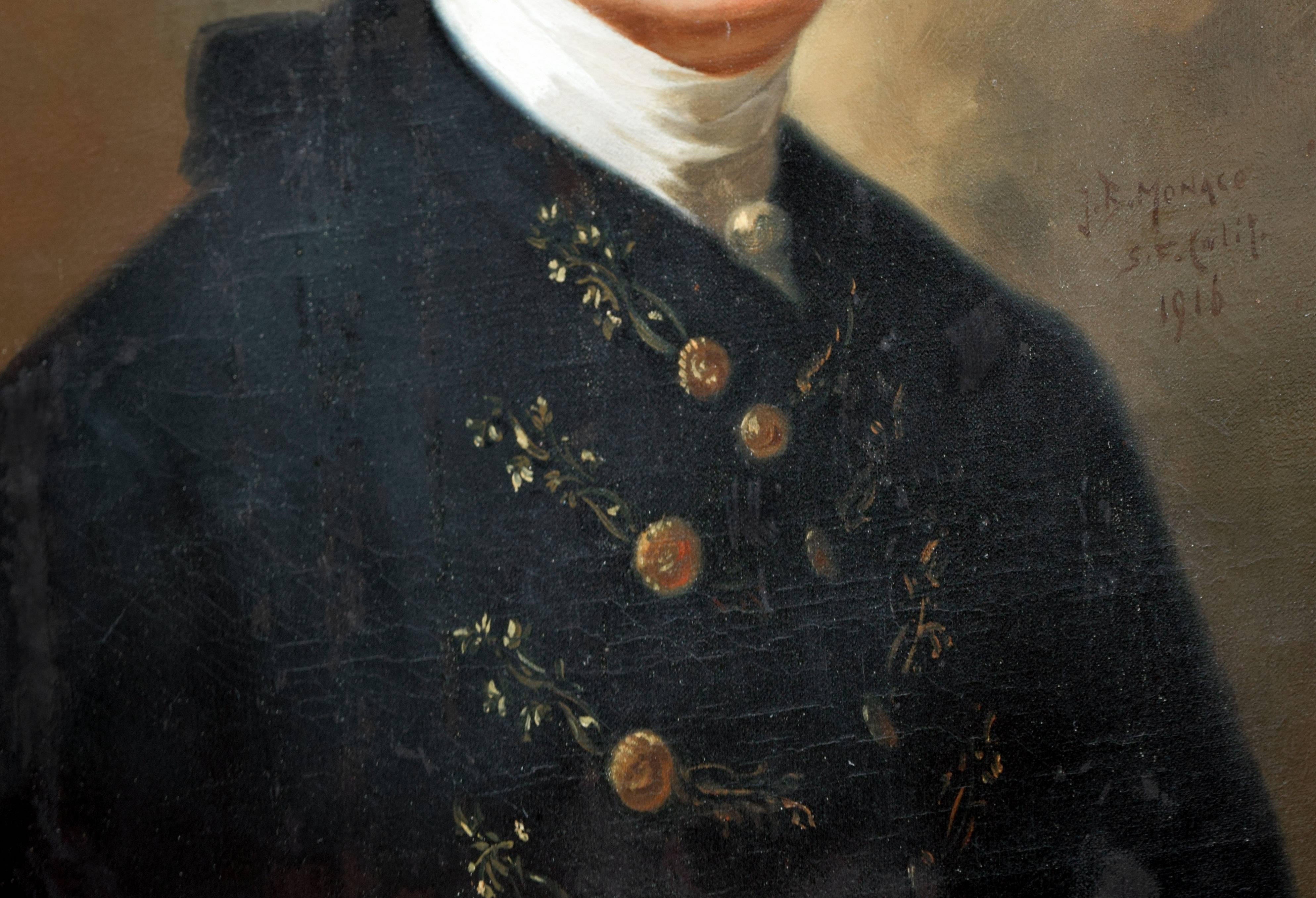 Étude du tableau de John Singleton Copley représentant John Hancock  - Painting de John B. Monaco
