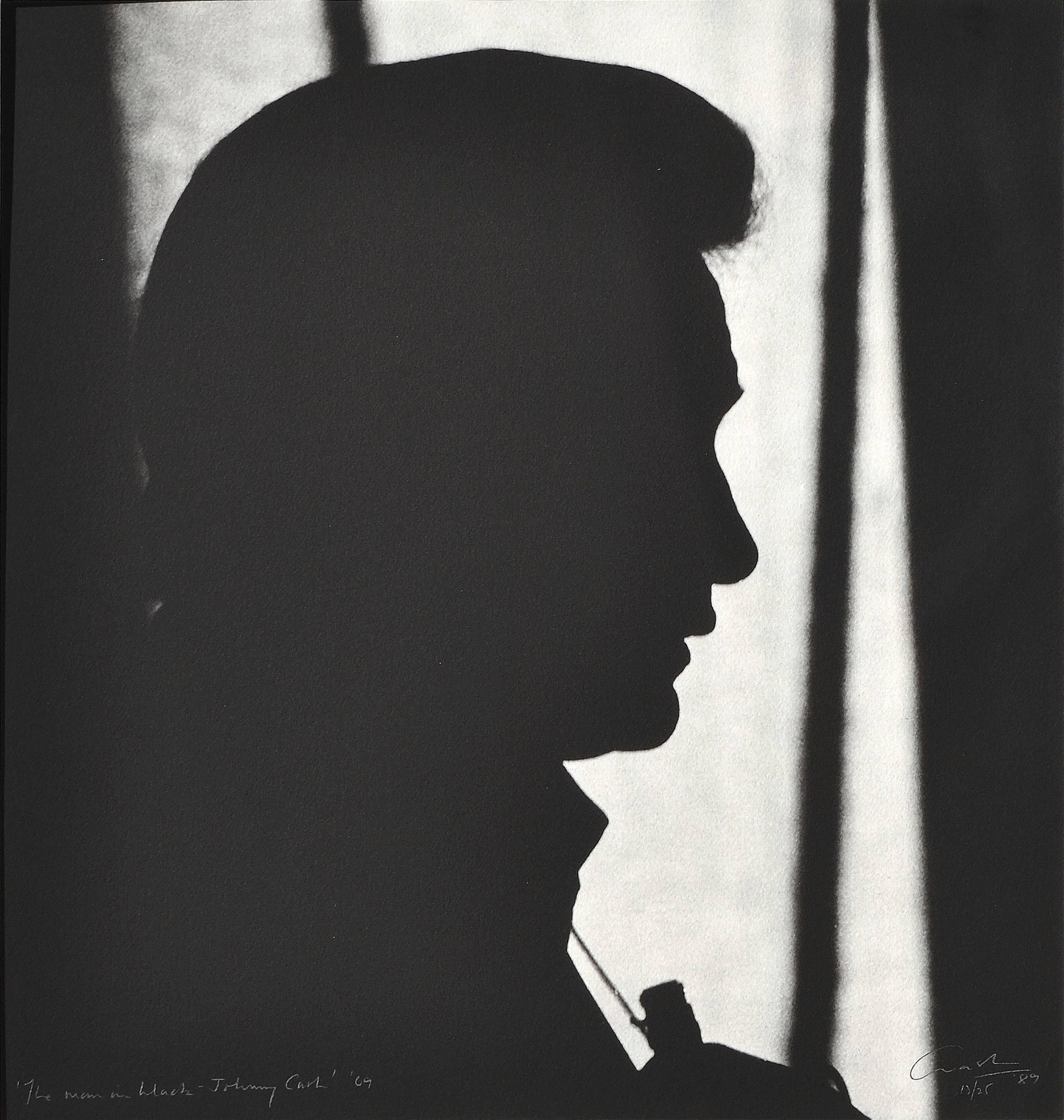 The Man in Black - Johnny Cash '69 - Photograph by Graham Nash
